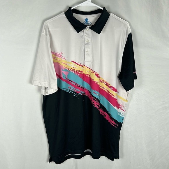 Chubbies The Tennis Champ Performance Golf Polo Shirt Large - Picture 1 of 7